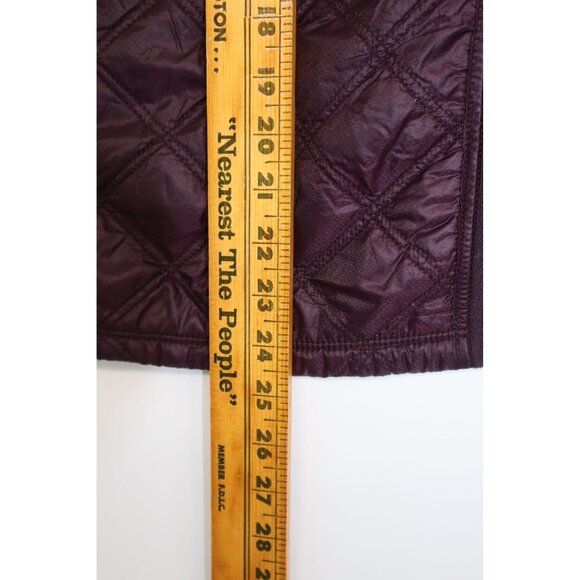 COPY - Athleta Womens Plum Quilted Full-Zip Fleece Jacket With Hood Size S - Picture 10 of 10